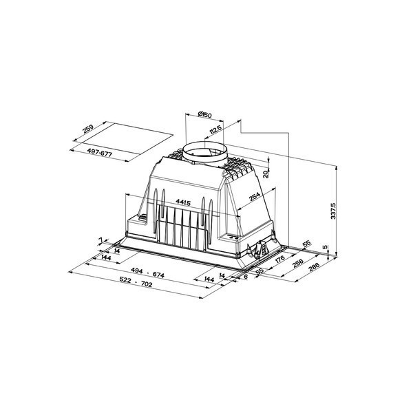 Встраиваемая вытяжка Faber INKA PLUS HCS X A70 (305.0602.050)