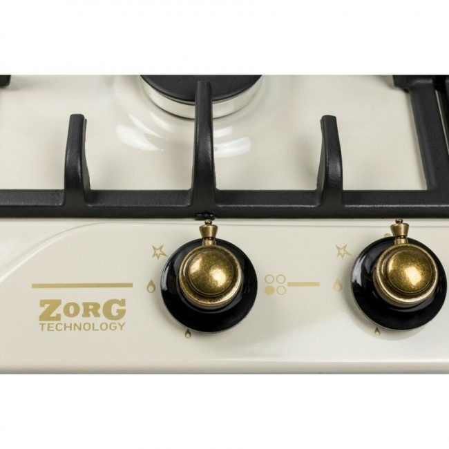Встраиваемая газовая варочная панель ZorG BP5 FD rustical/cream (EMY)
