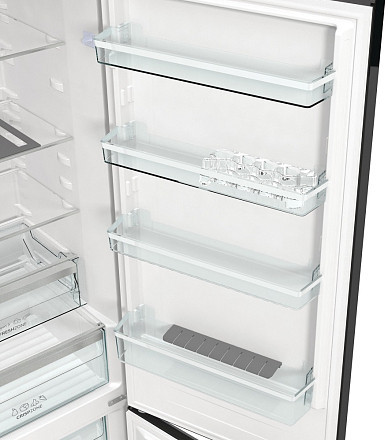 Отдельностоящий двухкамерный холодильник Gorenje RK6201SYBK