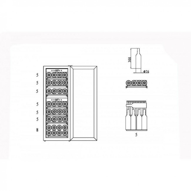 Винный шкаф Caso WineComfort 38 black