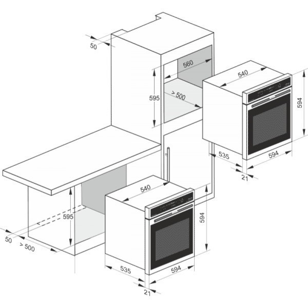 Встраиваемый газовый духовой шкаф Kaiser EG 6345 ElfEm