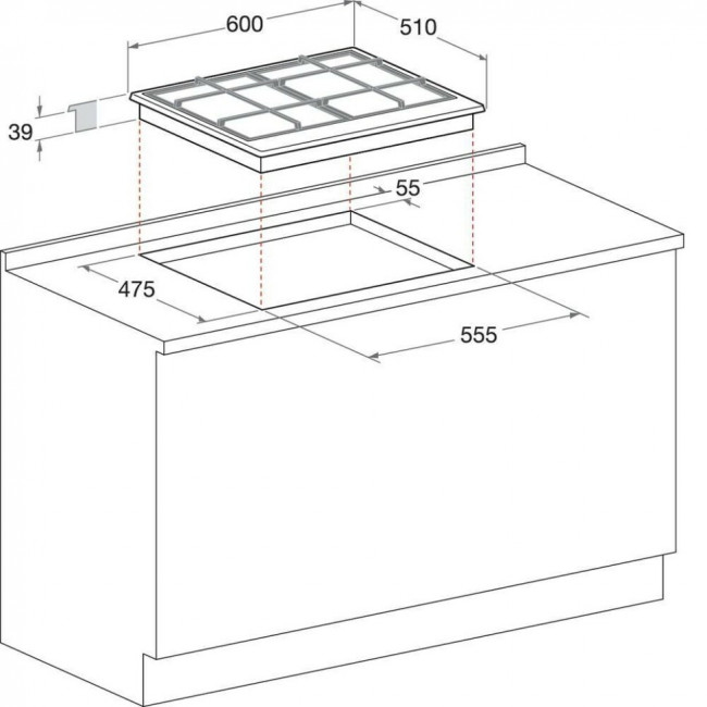Встраиваемая газовая варочная панель Hotpoint-Ariston PCN 642 IX