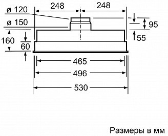 Встраиваемая вытяжка Bosch DHL 555 BL