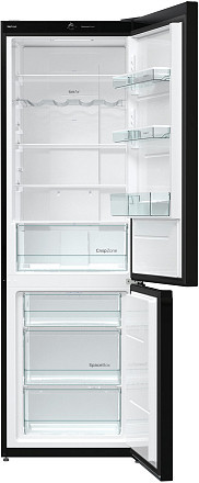Отдельностоящий двухкамерный холодильник Gorenje NRK6192CBK4
