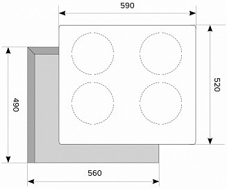 Варочная панель Akpo PIA 6094014CC BL