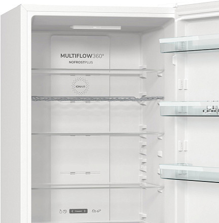 Отдельностоящий двухкамерный холодильник Gorenje NRK6202AW4