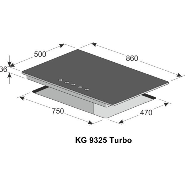 Встраиваемая газовая варочная панель Kaiser KG 9325 Em Turbo
