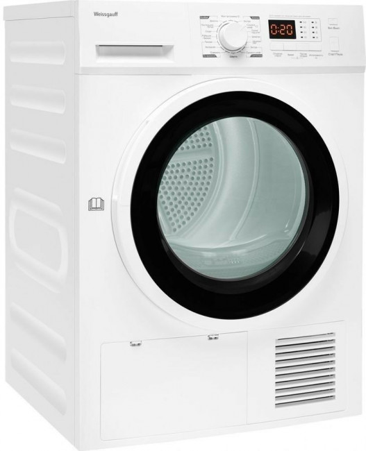 Сушильная машина Weissgauff WD 6148 D Heat Pump белый