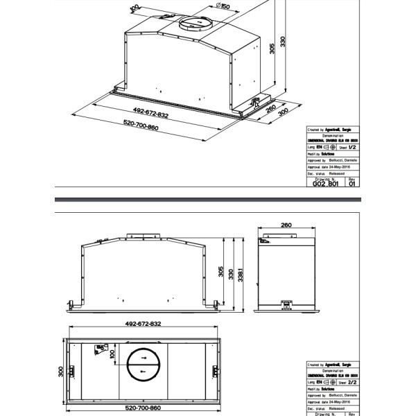 Встраиваемая вытяжка Faber Inca LUX GLASS EV8 X/WH A52 Встраиваемая вытяжка Faber Inca LUX GLASS EV8 X/WH A52
